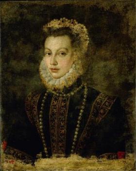 Portrait of queen elisabeth of spain